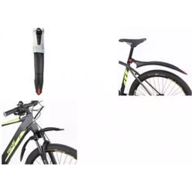 FISCHER Fahrrad-Schutzblech-Set 26-29 Zoll Kunststoff Schnellverschluss Schwarz 85968