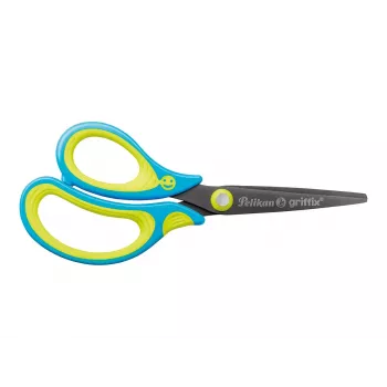 Pelikan 810265 Büro- und Bastelschere Geradschnitt Blau-Gelb