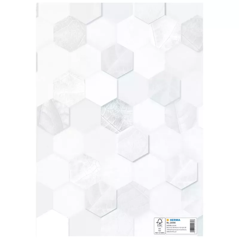 HERMA Heftschoner X Heftschoner, Karton, DIN A4, Weiß, 10er-Pack 20080