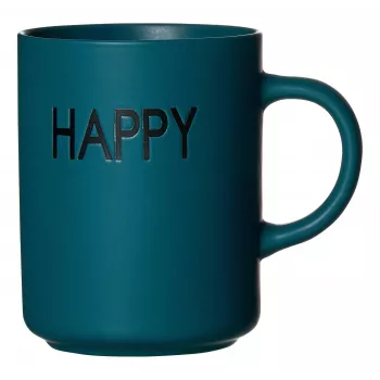Ritzenhoff & Breker PETROL HAPPY Kaffeetassen-Set, 390 ml, Porzellan, spülmaschinenfest, 4 Teile 425642