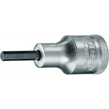 GEDORE IN 19 7/32 AF Inbus-Bit-Steckschlüssel, 1/2 inch Antrieb, 55 mm Länge, matt verchromt 6154980