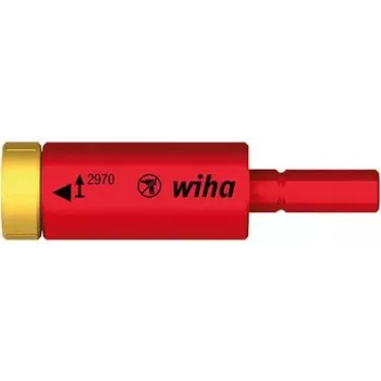 Wiha 29701200 Drehmomentadapter für TorqueVario-S, 1/4 inch Sechskant-Ausgang, 133 mm