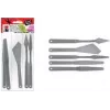 Marabu Malmesserset, Kunststoff, 5 Teile, für pastose Farben, Strukturpasten, Acrylfarben, Ölfarben, Gele 0173000000031