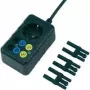 Voltcraft Netz-Messadapter, Schuko-Stecker auf 4-mm-Sicherheitsbuchsen, berührungssicher