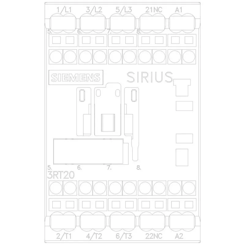 Siemens SIRIUS 3RT2 Leistungsschütz 3RT2018-2AP02, 3-polig, 18 A, 24 V AC Spule, Schraubklemmen