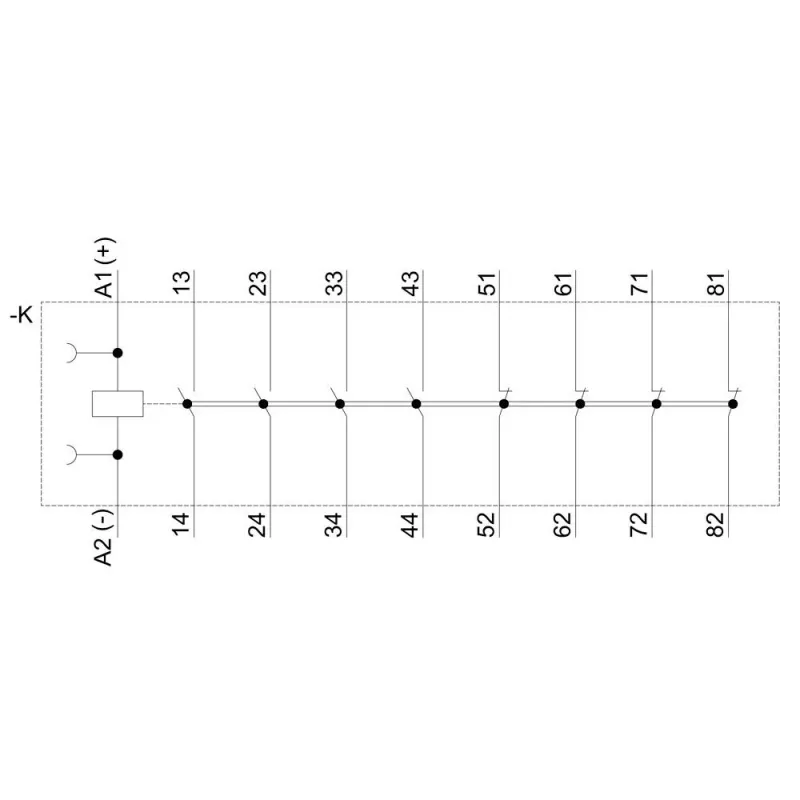 Siemens SIRIUS 3RH2 Hilfsschütz 3RH2244-2BB40, 4 NO + 4 NC, 24 V DC Spule, Schraubklemmen
