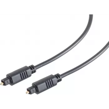 ShiverPeaks S/CONN maximum connectivity Digitales optisches Audiokabel, Toslink Stecker auf Toslink Stecker, 3,0 m, Schwarz 69004-3.0