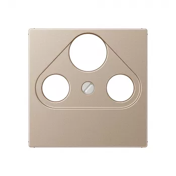 Jung A 561 PLSAT CH Champagner Zentralabdeckung für 4-Loch SAT-TV-Dose