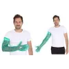 HYGOSTAR SOFTLINE LONG PLUS LDPE Einweghandschuhe, Grün, Einheitsgröße, elastische Manschette am Oberarm, glatt & weich, 1 Stück 2621