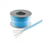 HELOS Cat 8.1 S/FTP PiMF Installationskabel, LSZH, Blau, 100m Ring