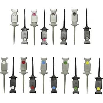 VOLTCRAFT MSO-GRIPPER Prüfclip-Set 0,64 mm Stecker CAT I 9 Farben