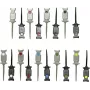 VOLTCRAFT MSO-GRIPPER Prüfclip-Set 0,64 mm Stecker CAT I 9 Farben