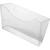 HELIT H6103008 Wandhalterung für Prospekthalter, Grau-Transparent