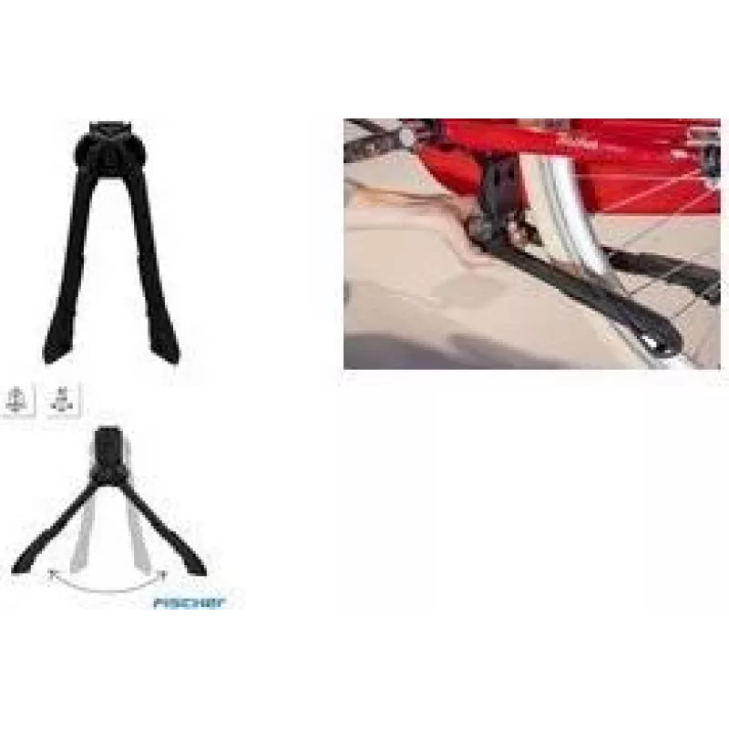 FISCHER Fahrradständer Aluminium Schwarz (50176:FISCHER)