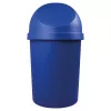 helit Runder Abfallbehälter mit Schwingdeckel, 45 Liter, Blau, Polypropylen, Ø400 mm x H700 mm (H2401334)