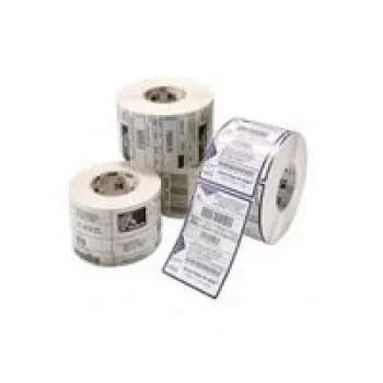Zebra Z-Perform 1000T Thermotransfer-Papieretikettenrolle - 101,6 x 101,6 mm, 127 mm Außendurchmesser, 25,4 mm Kern, Weiß, Permanentkleber, 662 Etiketten/Rolle