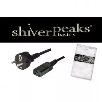 SHIVERPEAKS Basic Stromkabel Schuko auf IEC C19, 3 m, 16 A, Schwarz BS60015-S