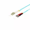 SHIVERPEAKS S/CONN maximum connectivity LC/ST Duplex Multimode OM3 50/125µm Glasfaser-Patchkabel, Aqua, 5m (77945/3)