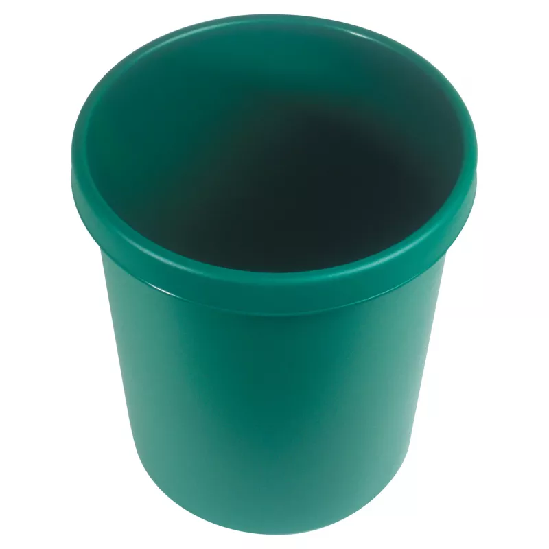 HELIT H61058-52 Runder Kunststoff-Abfalleimer 18L Grün