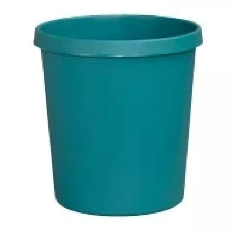 HELIT H61058-52 Runder Kunststoff-Abfalleimer 18L Grün