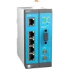 INSYS MoRoS icom MRO-L210 Industrial LTE Router, Ethernet WAN, 2x 10/100 Ethernet, Blau/Grau/Weiß 10019403