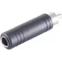 ShiverPeaks Audio-Adapter, Cinch-Stecker auf 6,3-mm-Mono-Klinkenkupplung, Metall, vernickelt (BS57005)