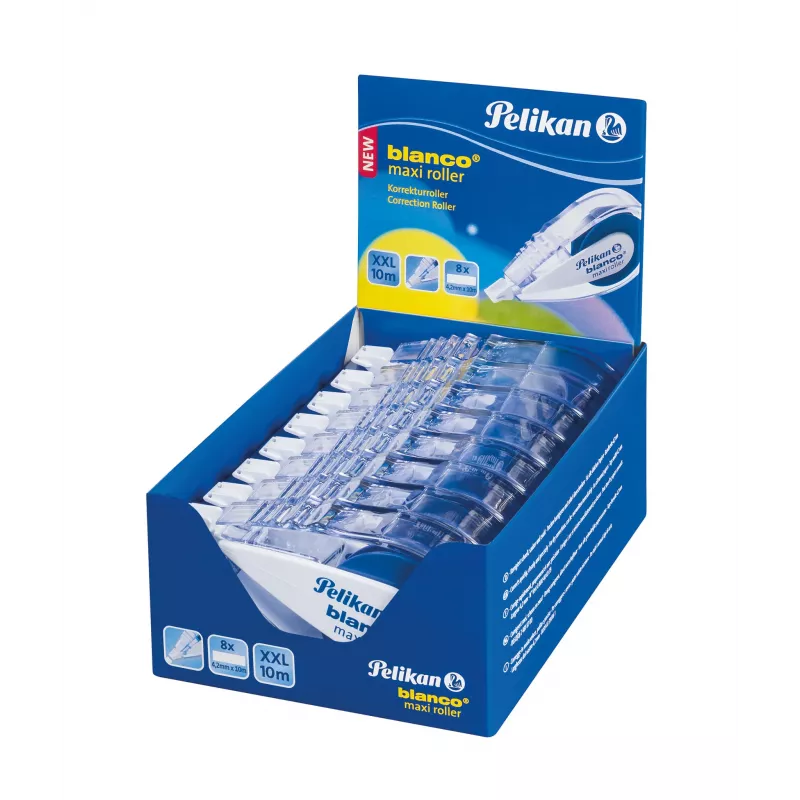 Pelikan blanco Maxi Korrekturroller, 4,2 mm x 10 m, lösungsmittelfrei, Weiß 340315