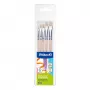 Pelikan Starter-Pinselset, 5 Borstenpinsel mit Holzgriffen, verschiedene Größen, transparente Aufbewahrungsbox 300008263
