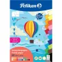 Pelikan Farbiger Tonkarton-Block DIN A5, 40 Blatt, 120 g/m², 21 Farben, oben geleimt 300002259