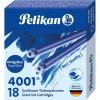 Pelikan 4001 GTP/18 königsblaue Standard-Großraum-Tintenpatronen, 18er-Pack 300735