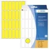 HERMA 2361 Gelbe matte permanente selbstklebende Papieretiketten, 13 x 40 mm, 896 Etiketten (32 Blatt x 28)