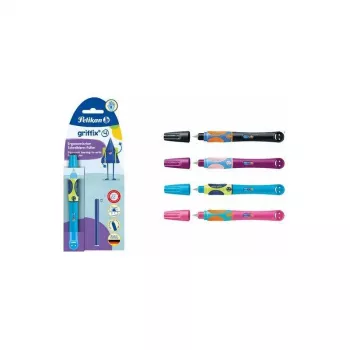 Pelikan griffix Ersatznibben für Füllfederhalter, A + L gemischt (8 Anfänger, 2 Linkshänder), 10 Stück 964049