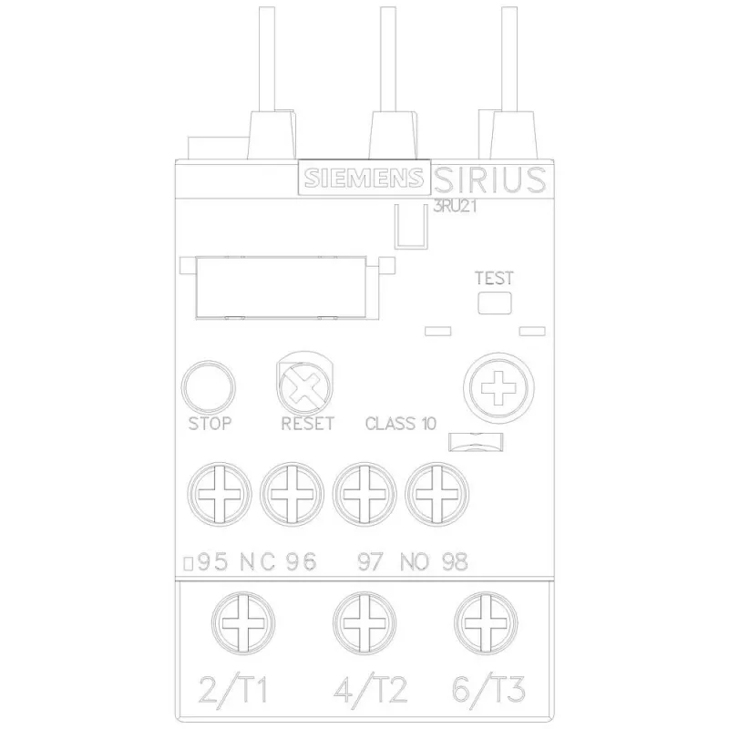SIEMENS SIRIUS 3RU2126-1KB0 Thermischer Überlastschutz 9,0-12,5A Klasse 10, Schraubklemmen, 1NO+1NC