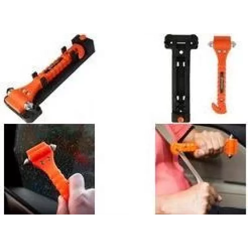 FIRST AID ONLY 2-in-1 Notfallhammer mit Gurtschneider, Orange, 2er-Pack (P-30001 00)