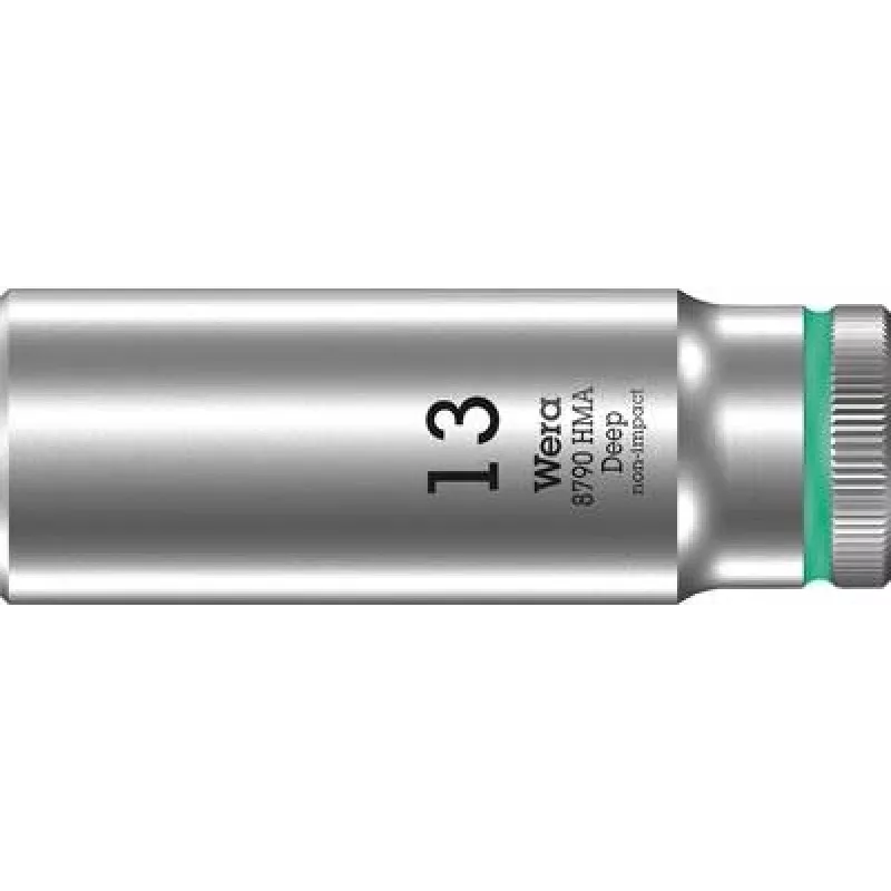 Wera 05004510001 Zyklop 1/4 inch Antrieb 13 mm Steckschlüsseleinsatz mit Take it easy Tool Finder