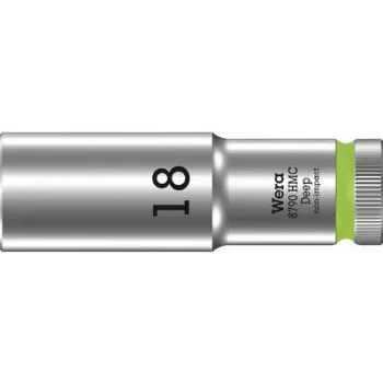 Wera 05004558001 Zyklop 8790 HMC 1/2 inch Antrieb 18mm Sechskant-Steckschlüssel mit Kugelsicherungsnut