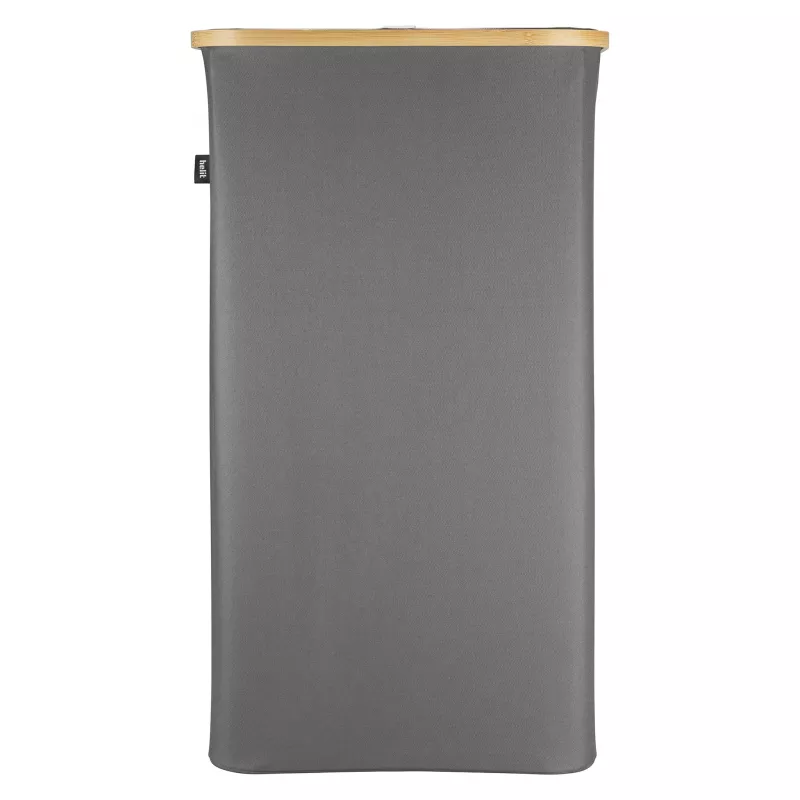 HELIT H2406087 Pfandflaschensammler 100L Grau Oxford-Gewebe mit Bambusring und abnehmbarem Tragebeutel