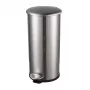 HELIT the zinc Tret-Abfalleimer 12 L Silber Edelstahl Rund Soft-Close H2406500