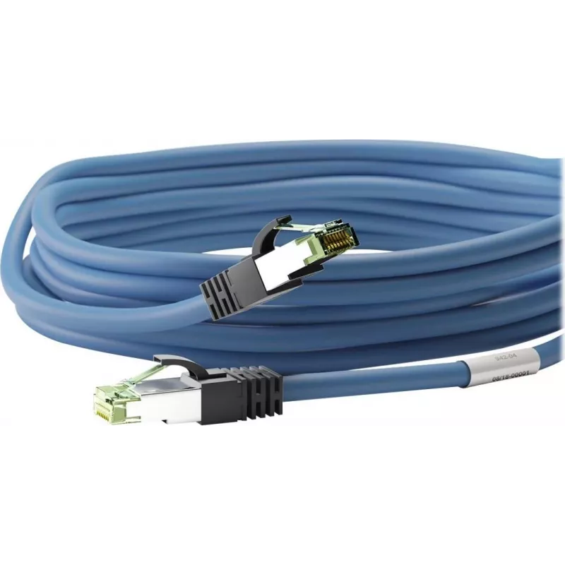 Wentronic Goobay CAT 8.1 Patchkabel, S/FTP (PiMF), Blau, 5 m, LSZH, Kupfer, 24 AWG 45662