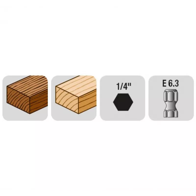 kwb 513904 Holz-Spiralbohrer 4 mm x 50 mm