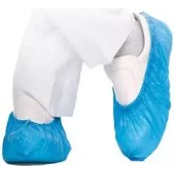 HYGOSTAR CPE-Überschuh HYGOMAT Blau, 0,06 mm, Einheitsgröße, für Reinraumeintritt – 1 Stück (2850H)