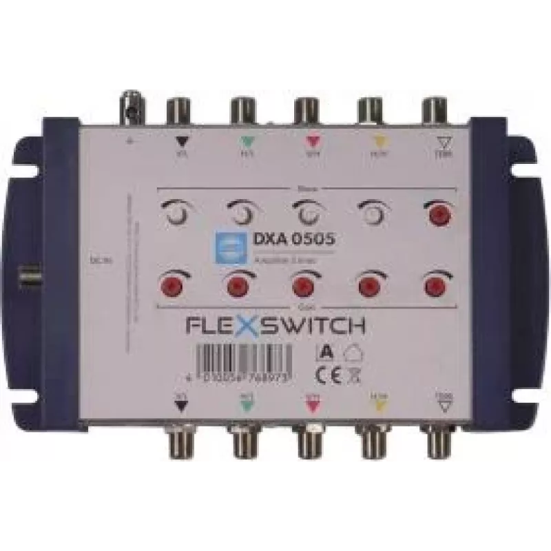 WISI FLEXSWITCH Leitungsverstärker DXA0505 4xSAT/1xTERR für Multischalter-Kaskaden