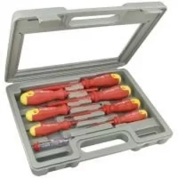 TECLINE 8-teiliges VDE-isoliertes Schraubendreher-Set in Klarsichtbox 94918
