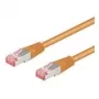 Wentronic Goobay CAT 6 Patchkabel, S/FTP (PiMF), Orange, 0,5 m - LSZH Halogenfrei, Kupfer (93467)