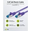 Wentronic Goobay CAT 6a S/FTP Patchkabel, RJ45, Violett, 3 m, LSZH, Kupfer 93789