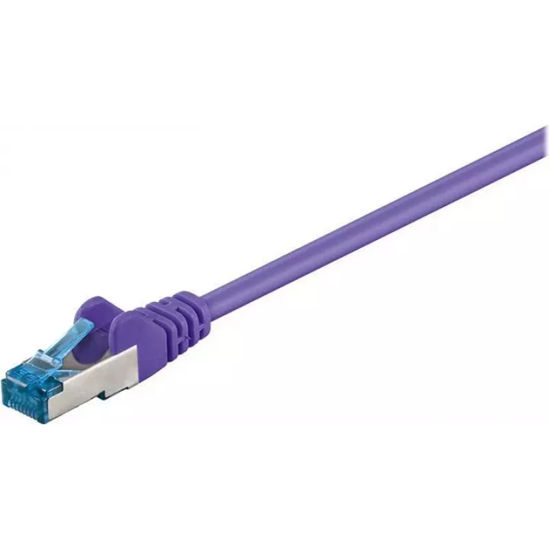 Wentronic Goobay CAT 6a S/FTP Patchkabel, RJ45, Violett, 3 m, LSZH, Kupfer 93789