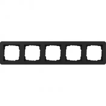 Gira Abdeckrahmen 5-fach Schwarz Matt 0215153
