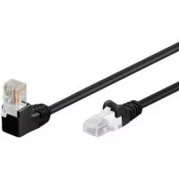 Wentronic 94173 Cat5e U/UTP RJ-45 Netzwerk-Patchkabel, 0,5 m, Schwarz