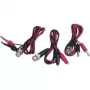 Voltcraft BNC-Messleitungs-Set mit Krokodilklemmen, 0,8 m, Schwarz/Rot (KC300IAB)