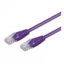 Wentronic 7m CAT5e UTP Netzwerk-Patchkabel, RJ45 Stecker zu Stecker, vergoldete Kontakte, Violett 95246